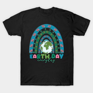 Earth Day Rainbow, Every Day funny Design 54th anniversary 2024 T-Shirt